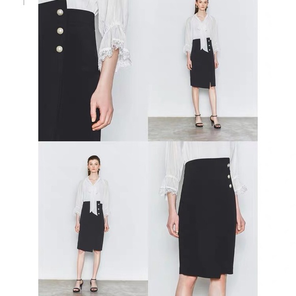 Lily 2019 Summer Asymmetric Midi Pencil Skirt - Picture 8 of 8